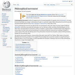 Philosophical movement