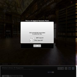 World's Largest indoor Photo: Strahov Philosophical Library, Prague - 40 Gigapixel 360º Panorama