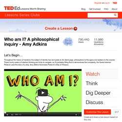 Who am I? A philosophical inquiry - Amy Adkins