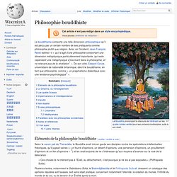 Philosophie bouddhiste