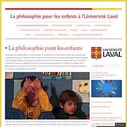 Site-La philosophie pour enfant-ULaval
