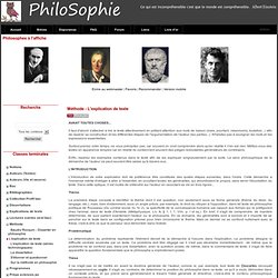 PhiloSophie - Méthode - L'explication de texte