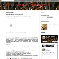 Schopenhauer et l'inconscient
