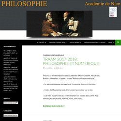 Philosophie - Académie de Nice