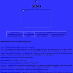 Site philosophique de l'Académie de Lyon : sélection de sites