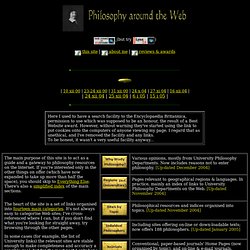 Philosophy around the Web