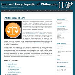 Law, Philosophy of 