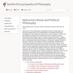 Nietzsche's Moral and Political Philosophy