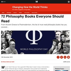 72 Philosophy Books Everyone Should Read