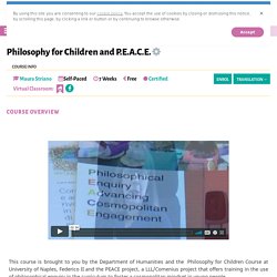 Philosophy for Children and P.E.A.C.E.