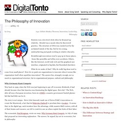 The Philosophy of Innovation