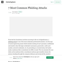 7 Most Common Phishing Attacks – CoinsCapture