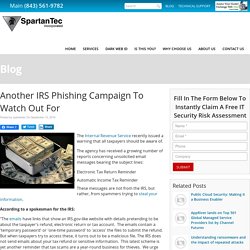 Another IRS Phishing Campaign To Watch Out For