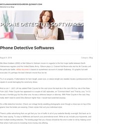 Phone Detective Softwares