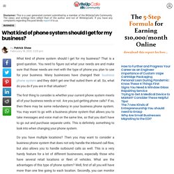 What kind of phone system should I get for my business?