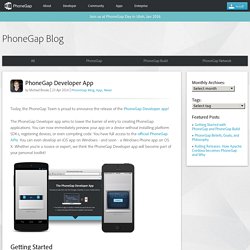 PhoneGap Developer App
