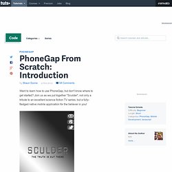 PhoneGap From Scratch: Introduction