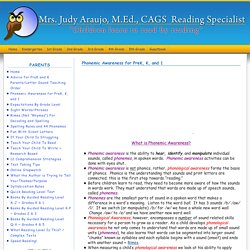 Mrs. Judy Araujo, Reading Specialist