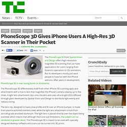 PhoneScope 3D Gives iPhone Users A High-Res 3D Scanner in Their Pocket