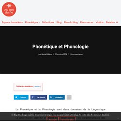 Phonétique et Phonologie — Au son du fle - Michel Billières