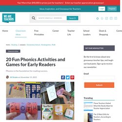 20 Fun Phonics Activities and Games For Early Readers - We Are Teachers