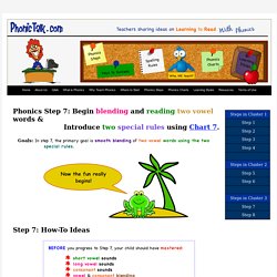 Phonics Step 7 Blending and Reading Two-Vowel Words