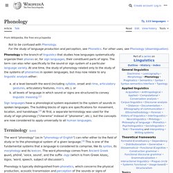 Phonology