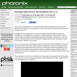 PixelLight Open-Source 3D Framework Hits v1.0