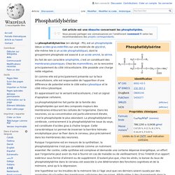 Phosphatidylsérine