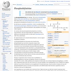 Phosphatidylsérine