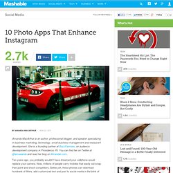 10 Photo Apps That Enhance Instagram