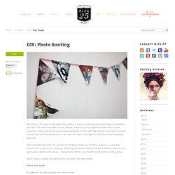 Photo Bunting – How To Make Photo Bunting