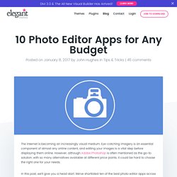 10 Photo Editor Apps for Any Budget