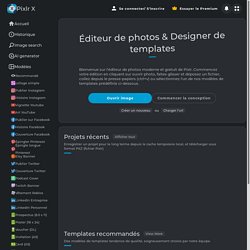 Photo Editor: Pixlr X - retouche photo en ligne gratuite