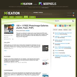 Web-kreation - 100 + 1 FREE photo/image galleries (AJAX, Flash, PHP)