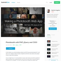Photobooth with PHP, jQuery and CSS3