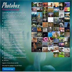 Photobox - CSS3 image gallery modal viewer