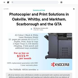 Photocopier and Print Solutions in Oakville, Whitby, and Markham, Scarborough and the GTA
