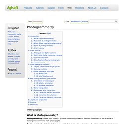 Photogrammetry - Agisoft