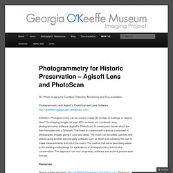 Photogrammetry for Historic Preservation – Agisoft Lens and PhotoScan