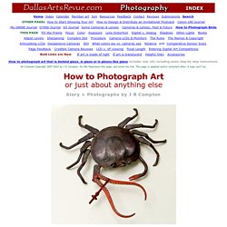 How to Photograph Your Art