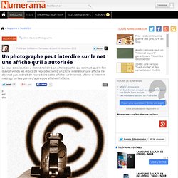 Un photographe peut interdire sur le net une affiche qu'il a autorisée