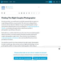 Finding The Right Couples Photographer