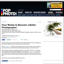Flash: Four Weeks to Become a Better Photographer