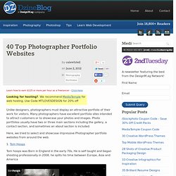 40 Top Photographer Portfolio Websites