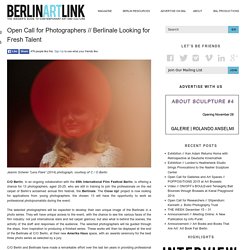 Open Call for Photographers // Berlinale Looking for Fresh Talent