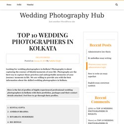 Top 10 Best Wedding Photographers in Kolkata