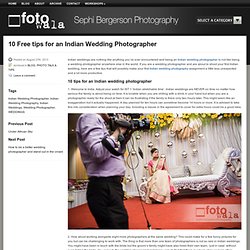 10 tips for an Indian Wedding PhotographerFotoWala