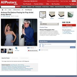 Actress Pia Zadora Posing for Pop Artist Andy Warhol Premium Photographic Print by David Mcgough at AllPosters