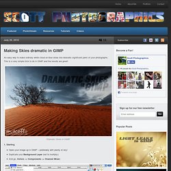 Making Skies dramatic in GIMP